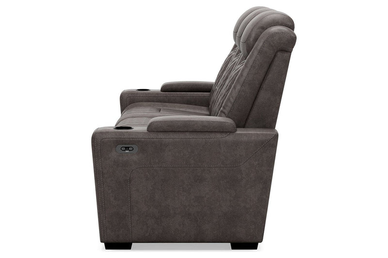 HyllMont Gray Power Reclining Sofa - Gate FurniturePower Reclining Sofa