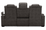 HyllMont Gray Power Reclining Sofa - Gate FurniturePower Reclining Sofa