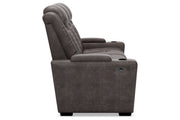 HyllMont Gray Power Reclining Sofa - Gate FurniturePower Reclining Sofa