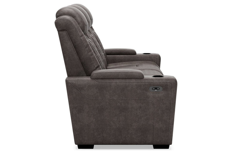 HyllMont Gray Power Reclining Sofa - Gate FurniturePower Reclining Sofa