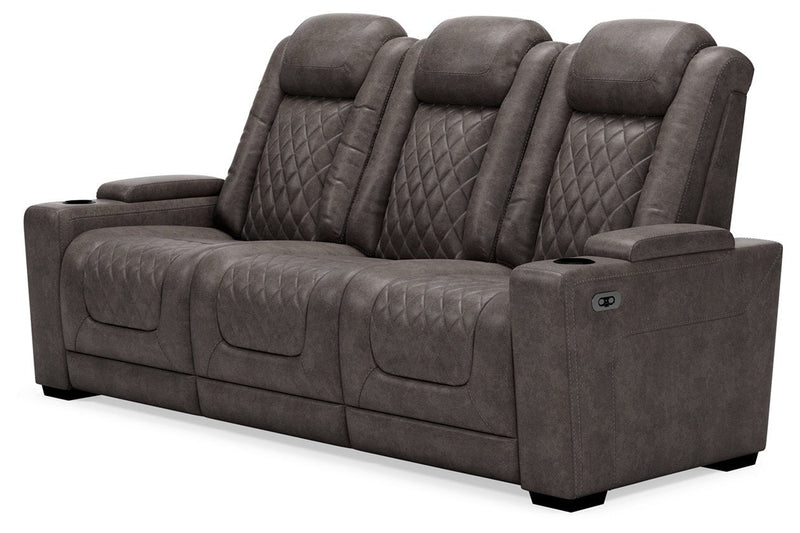 HyllMont Gray Power Reclining Sofa - Gate FurniturePower Reclining Sofa