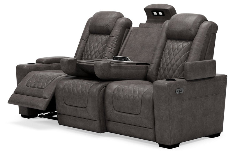 HyllMont Gray Power Reclining Sofa - Gate FurniturePower Reclining Sofa