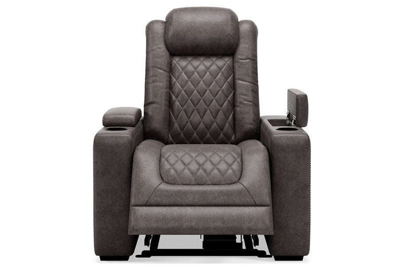 HyllMont Gray Recliner - Gate FurnitureRecliner