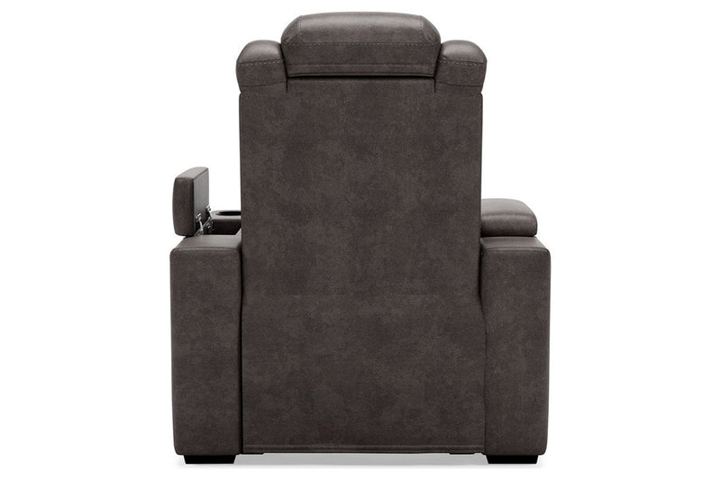 HyllMont Gray Recliner - Gate FurnitureRecliner