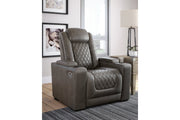 HyllMont Gray Recliner - Gate FurnitureRecliner