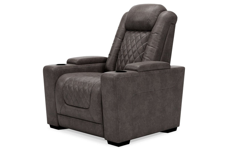 HyllMont Gray Recliner - Gate FurnitureRecliner