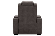 HyllMont Gray Recliner - Gate FurnitureRecliner