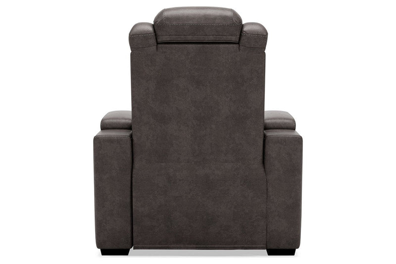 HyllMont Gray Recliner - Gate FurnitureRecliner