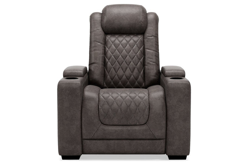 HyllMont Gray Recliner - Gate FurnitureRecliner