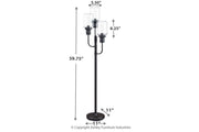 Jaak Bronze Finish Floor Lamp - Gate FurnitureFloor Lamps