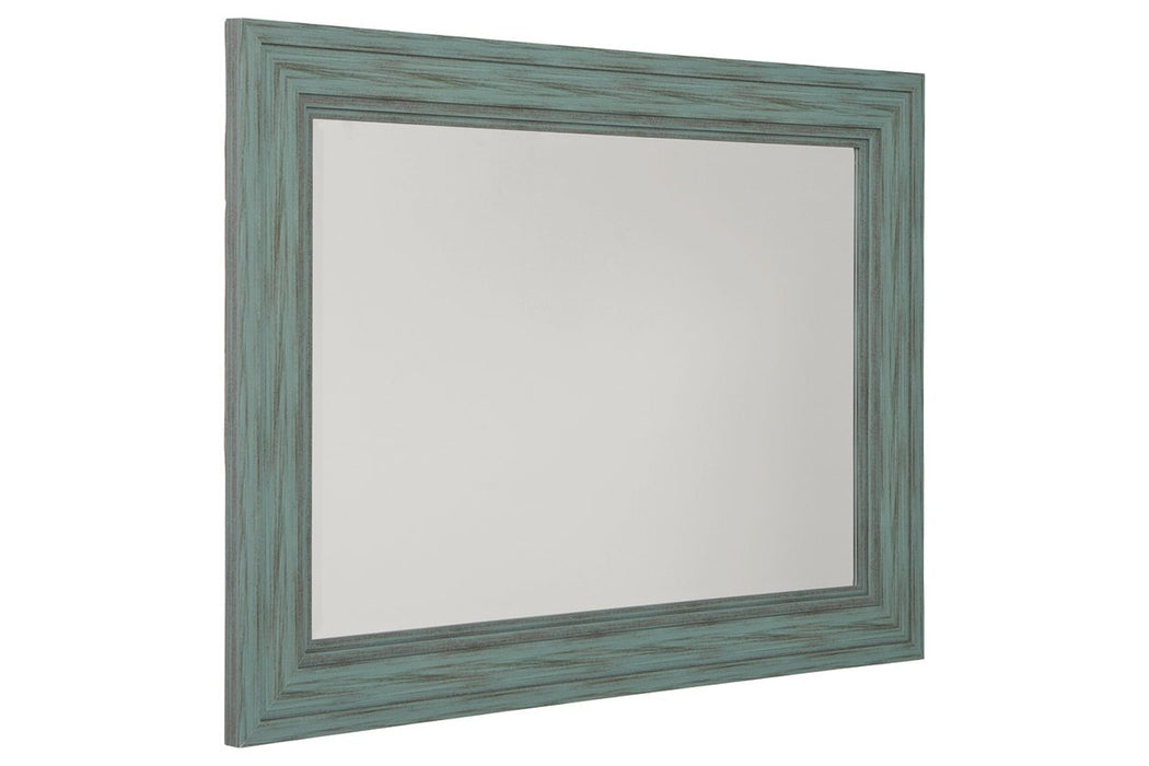 Jacee Antique Teal Accent Mirror - A8010220 - Gate Furniture