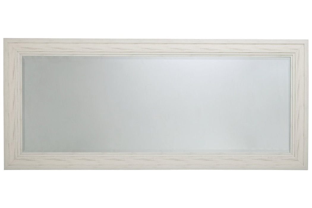 Jacee Antique White Floor Mirror - A8010217 - Gate Furniture