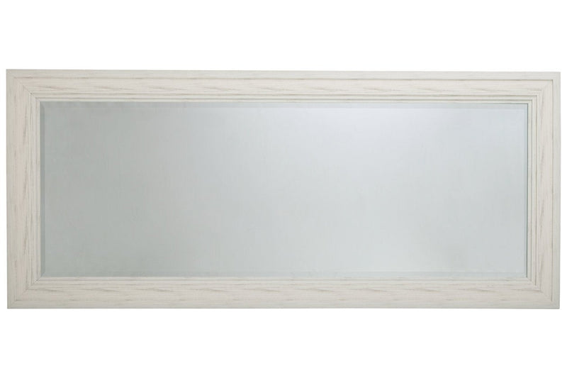 Jacee Antique White Floor Mirror - Gate FurnitureMirror