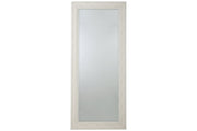 Jacee Antique White Floor Mirror - Gate FurnitureMirror