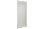 Jacee Antique White Floor Mirror - Gate FurnitureMirror