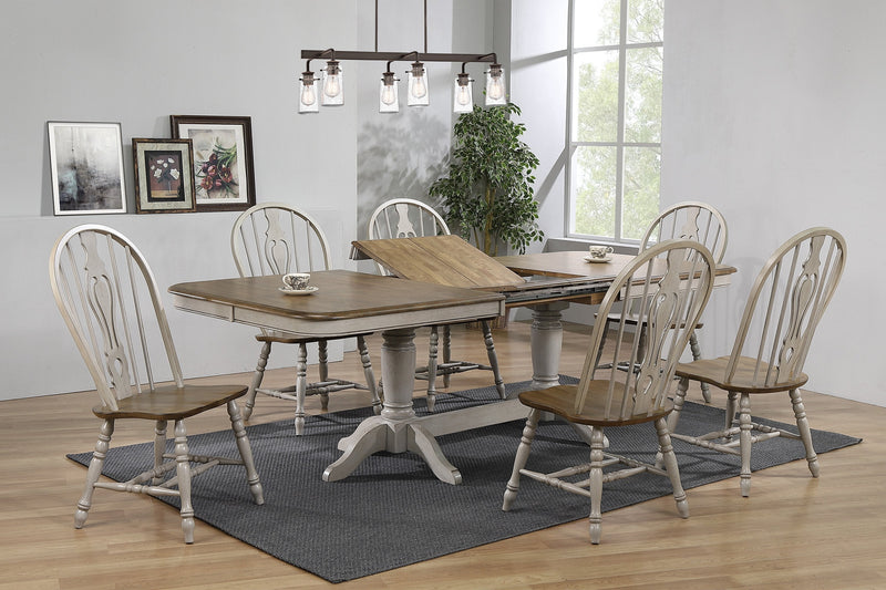 Jack Gray/Brown Keyhole Dining Room Set - Gate FurnitureDining Room Set