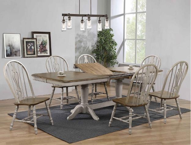 Jack Gray/Brown Keyhole Dining Room Set - Gate FurnitureDining Room Set