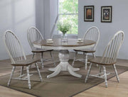 Jack Gray/Brown Round Dining Room Set - Gate FurnitureDining Room Set