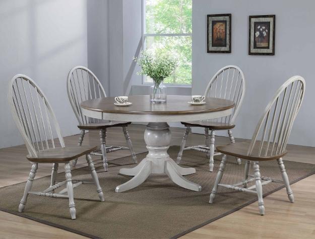 Jack Gray/Brown Round Dining Room Set - Gate FurnitureDining Room Set