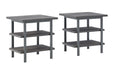Jandoree Grayish Brown End Table (Set of 2) - T085-3 - Gate Furniture