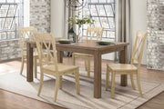 Janina Natural/Buttermilk Dining Set - Gate FurnitureDining Room Set