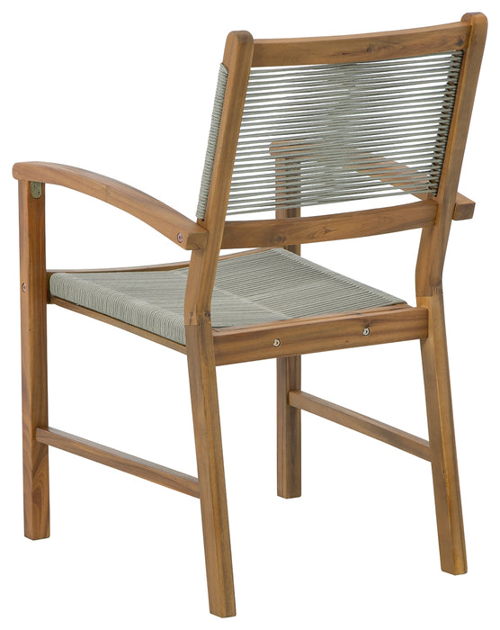 Janiyah Outdoor Dining Arm Chair (Set of 2) - P407-602A - Gate Furniture