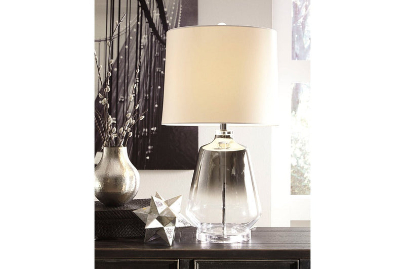 Jaslyn Silver Finish Table Lamp - Gate FurnitureTable Lamp