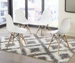 Jaspeni White/Natural Dining Chair - D200-02 - Gate Furniture