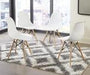 Jaspeni White/Natural Dining Chair - D200-02 - Gate Furniture