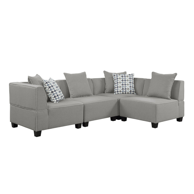 Jayilin Gray 4 - Piece Modular Sectional - Gate FurnitureSectional