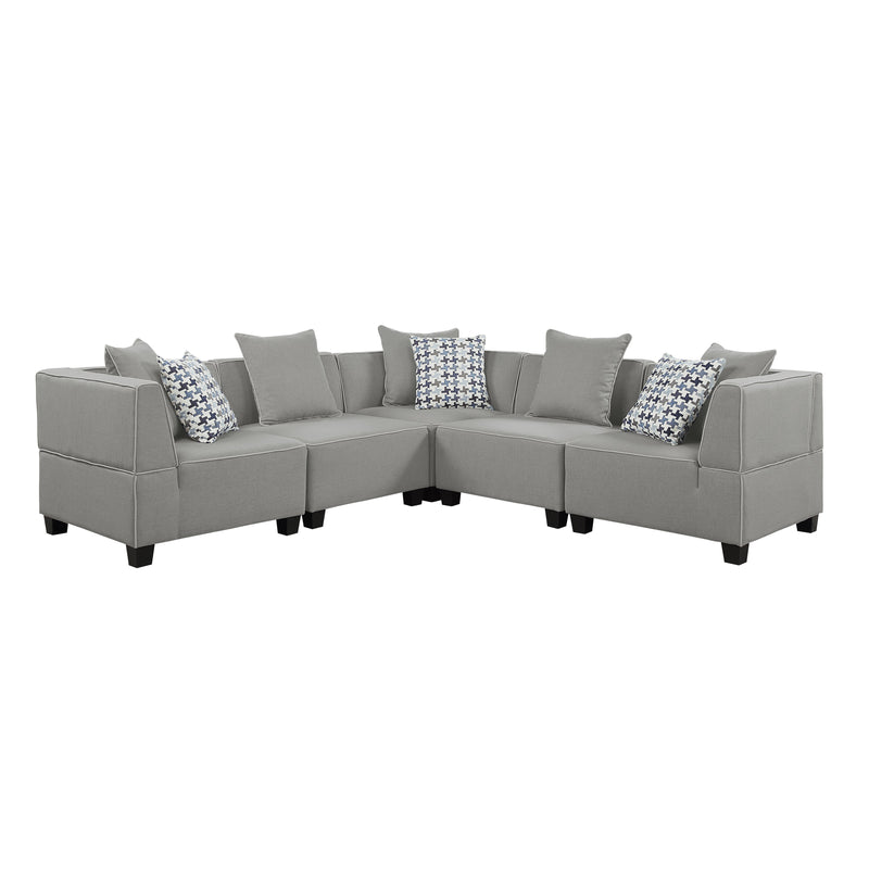Jayilin Gray 5 - Piece Modular Sectional - Gate FurnitureSectional