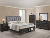 Jaymes Gray King Storage Platform Bed - Gate Furniture