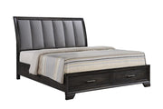 Jaymes Gray King Storage Platform Bed - Gate FurnitureKing Bed
