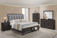 Jaymes Gray Storage Platform Bedroom Set - Gate Furniture