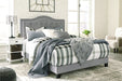 Jerary Gray King Upholstered Bed - B090-382 - Gate Furniture