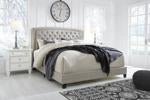 Jerary Gray King Upholstered Bed - Gate FurnitureKing Bed