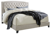 Jerary Gray Queen Upholstered Bed - Gate FurnitureQueen Bed