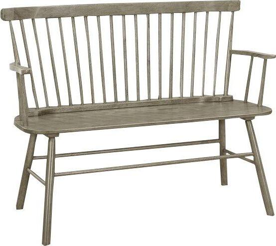 Jerimiah Spindleback Grey Bench - 4185-BENCH-GY - Gate Furniture