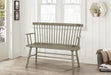 Jerimiah Spindleback Grey Bench - 4185-BENCH-GY - Gate Furniture