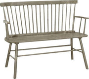 Jerimiah Spindleback Grey Bench - Gate FurnitureAccent Bench