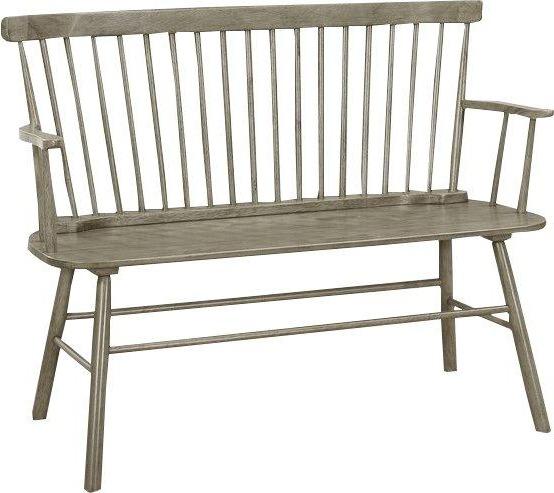 Jerimiah Spindleback Grey Bench - Gate FurnitureAccent Bench