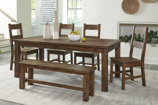 Jerrick Burnished Brown Dining Set - Gate FurnitureDining Room Set