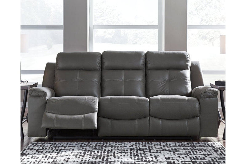 Jesolo Dark Gray Reclining Sofa - Gate FurnitureReclining Sofa