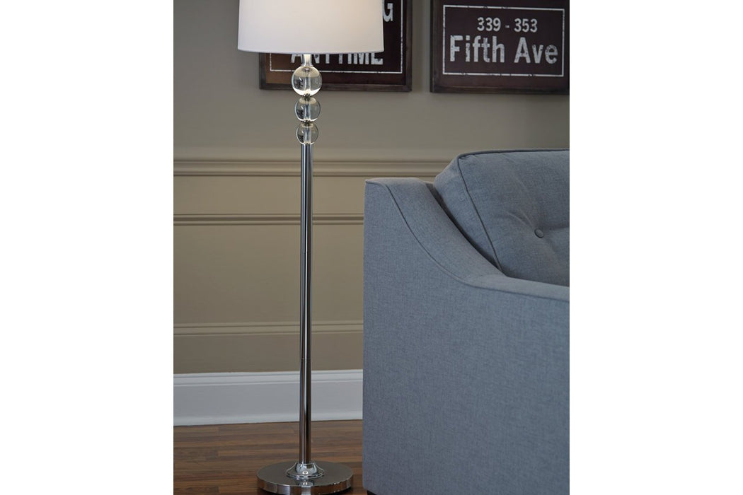 Joaquin Clear/Chrome Finish Floor Lamp - L428081 - Gate Furniture