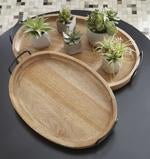 Jocelyne Brown/Black Tray (Set of 2) - Gate FurnitureTray