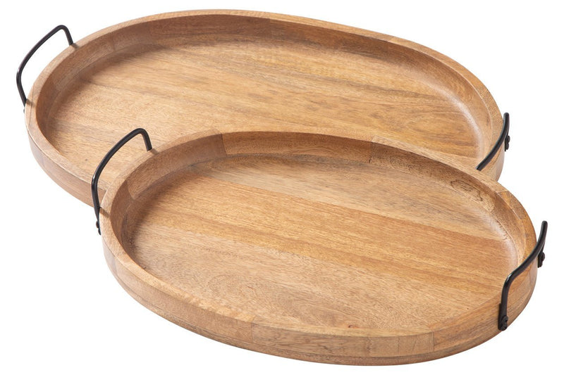 Jocelyne Brown/Black Tray (Set of 2) - Gate FurnitureTray