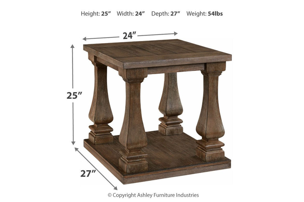 Johnelle Gray End Table - T776-3 - Gate Furniture