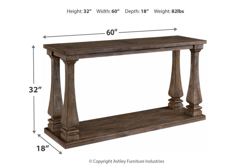 Johnelle Gray Sofa Table - Gate FurnitureSofa Table