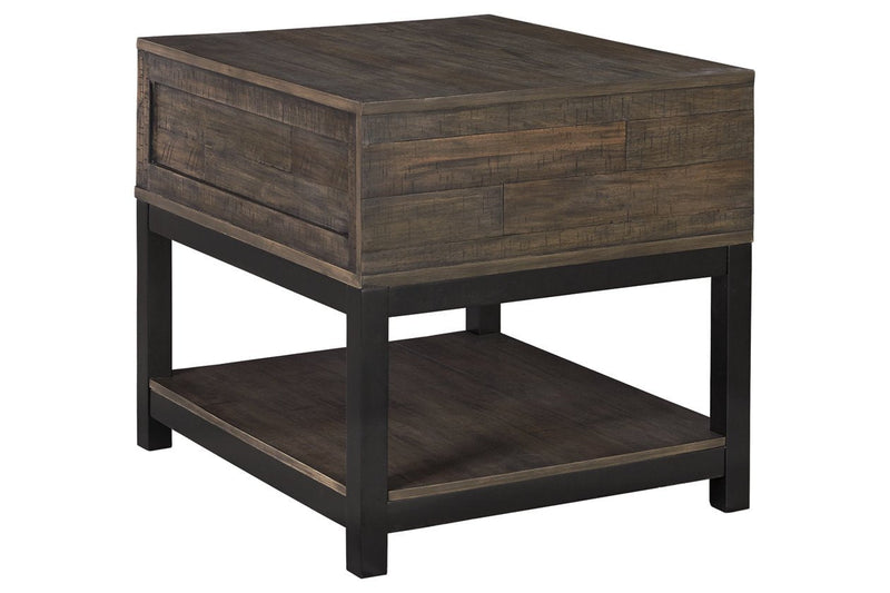 Johurst Grayish Brown End Table - Gate FurnitureEnd Table