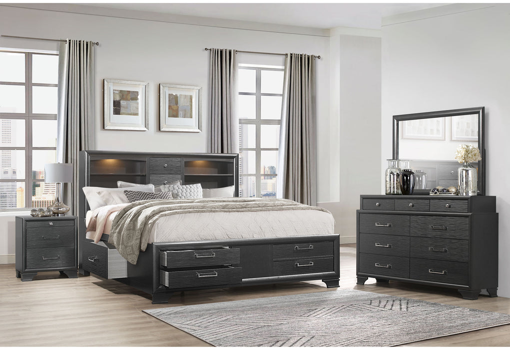 Jordyn Grey King Bed Group - JORDYN-GREY-KBG - Gate Furniture